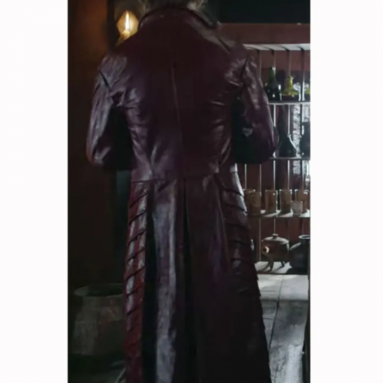 The Witcher Joey Batey Maroon Coat