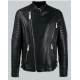 Trendy Black Color Biker Jacket For Mens
