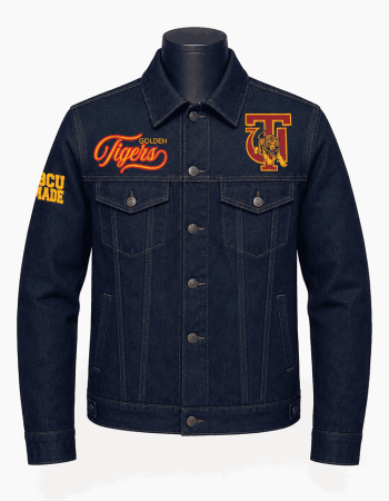 Tuskegee University Golden Tigers Style Denim Jacket - Unisex