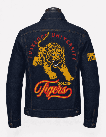 Tuskegee University Golden Tigers Style Denim Jacket - Unisex