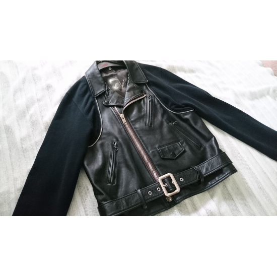 Undercover Hybrid Cotton-Leather Jacket