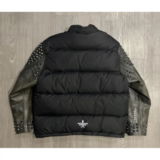 Undercover X Supreme Leather Sleeves Puffer Jacket