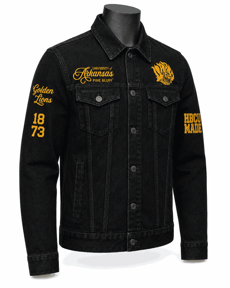 University of Arkansas Pine Bluff Style Denim Jacket - Unisex