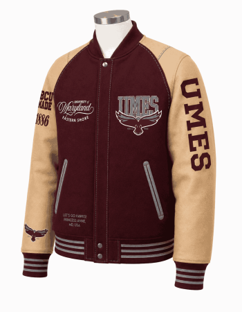University of Maryland Eastern Shore Style Varsity Jacket - Unisex