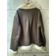 Vetements Shearling Brown Leather Jacket