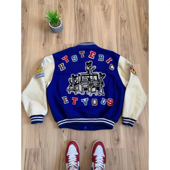 Vintage 80's Toys Blue Varsity Jacket Louis Marx