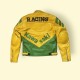 Vintage 90s Kawasaki Motorcycle Racing Leather Jacket