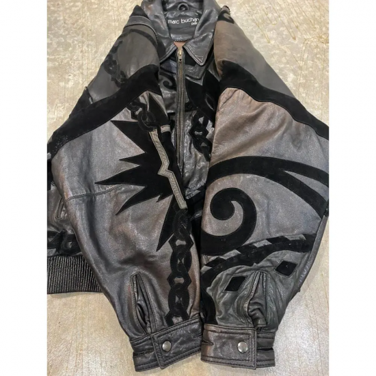 Vintage 90s Leather Jacket by Marc Buchanan