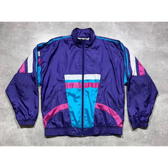 Vintage 90s Oversized Blue Y2K Style Jacket