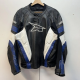 Vintage AXO Classic Black Leather Racing Jacket