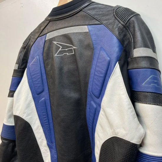Vintage AXO Classic Black Leather Racing Jacket