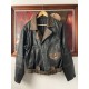 Vintage Brown Punk Rock Hype Y2K Style Leather Jacket