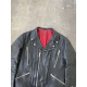 Vintage Classic Biker Racing Style Leather Jacket