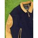 Vintage Country Star Hollywood 90s Navy Wool Bomber Jacket