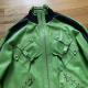 Vintage Dior × John Galliano Green Lambskin Military Track Jacket