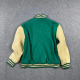 Vintage Green Varsity Jacket for Men
