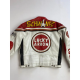 Vintage Japanese Racing Patchwork Men's Leather Jacket