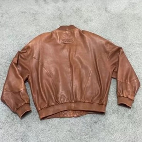 Vintage Marc Buchanan Pelle Pelle Brown Leather Jacket