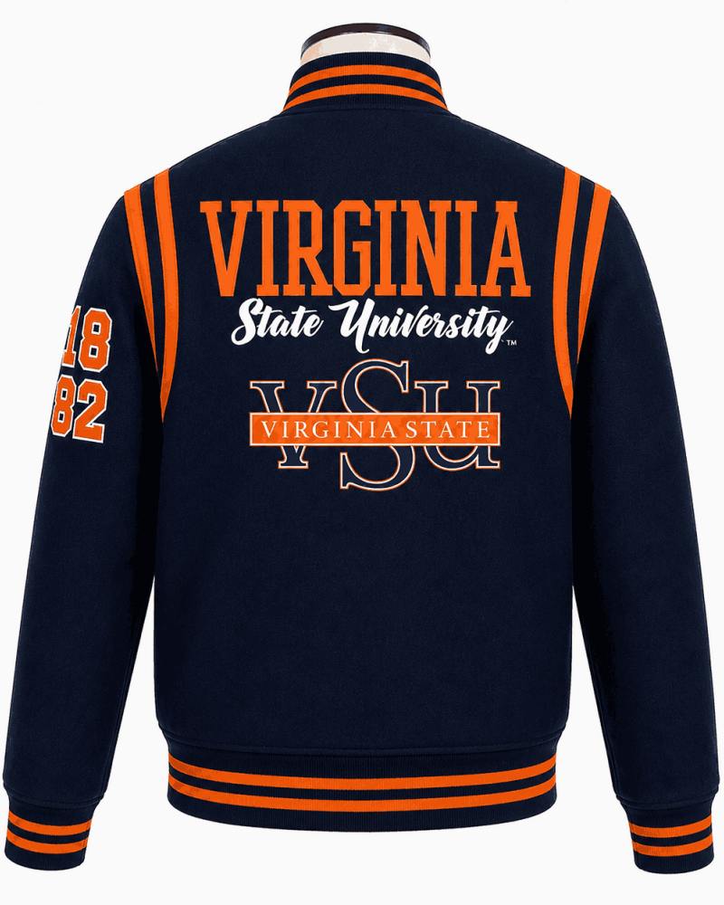 Virginia State University Style Varsity Jacket - Unisex