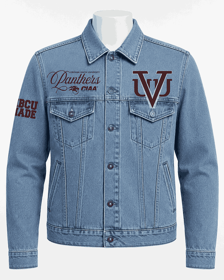 Virginia Union University Style Denim Jacket - Unisex Virginia Union University Style Denim Jacket - Unisex