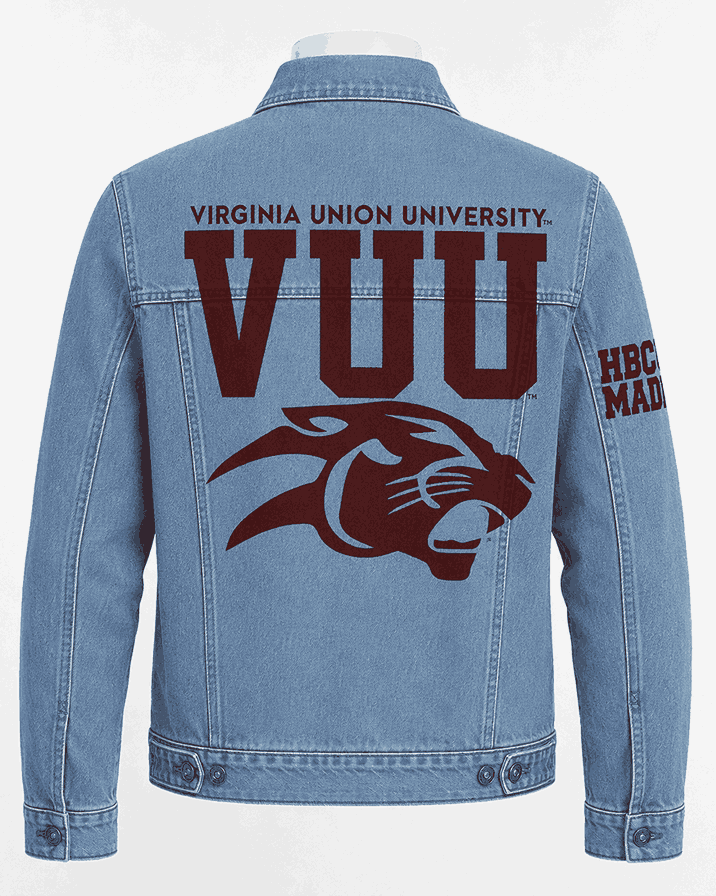 Virginia Union University Style Denim Jacket - Unisex Virginia Union University Style Denim Jacket - Unisex