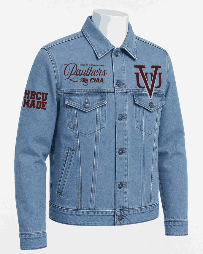 Virginia Union University Style Denim Jacket - Unisex Virginia Union University Style Denim Jacket - Unisex