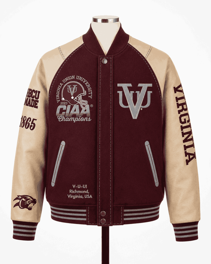 Virginia Union University Style Varsity Jacket - Unisex
