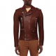 With Love S02 Nick Zhao Maroon Leather Jacket