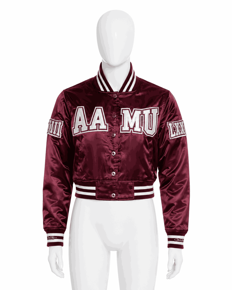 Women's Alabama A&M University Style Satin Jacket