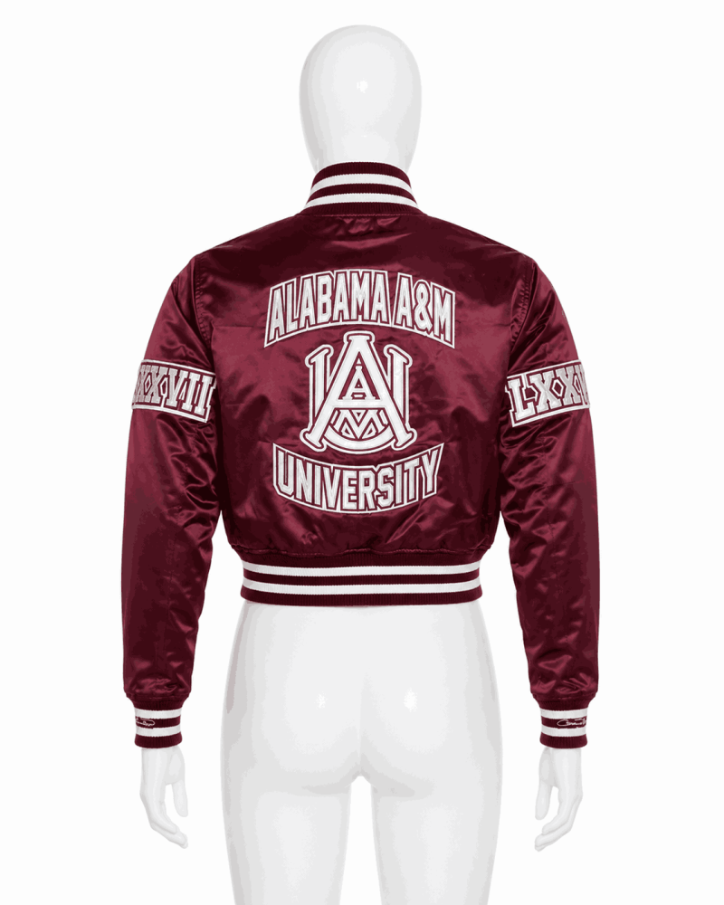 Women's Alabama A&M University Style Satin Jacket