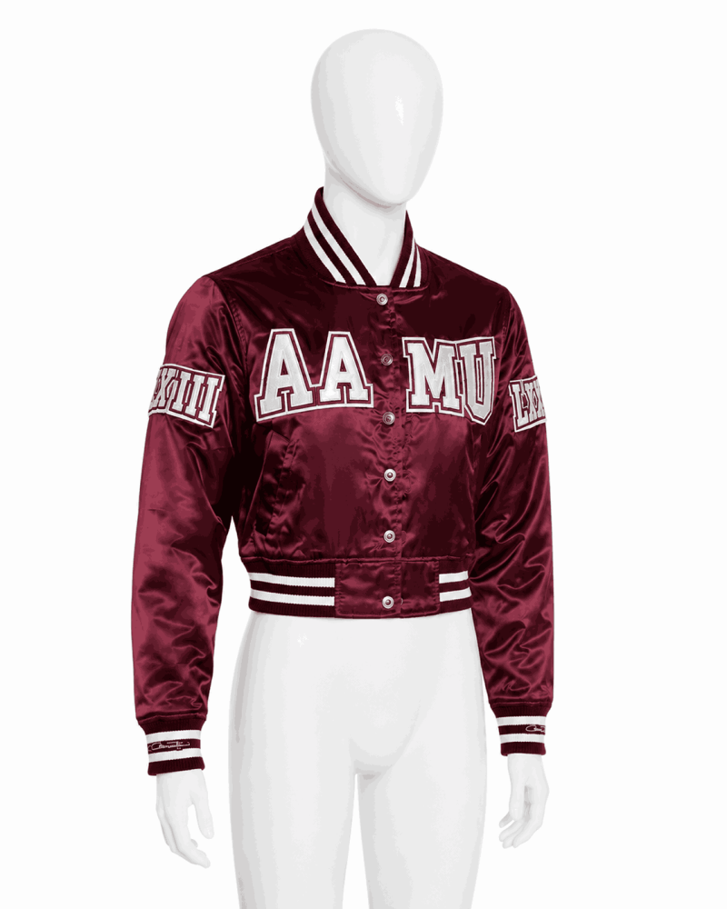 Women's Alabama A&M University Style Satin Jacket