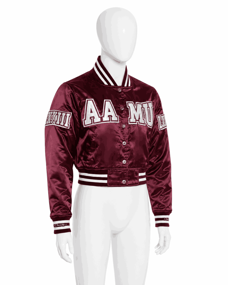 Women's Alabama A&M University Style Satin Jacket