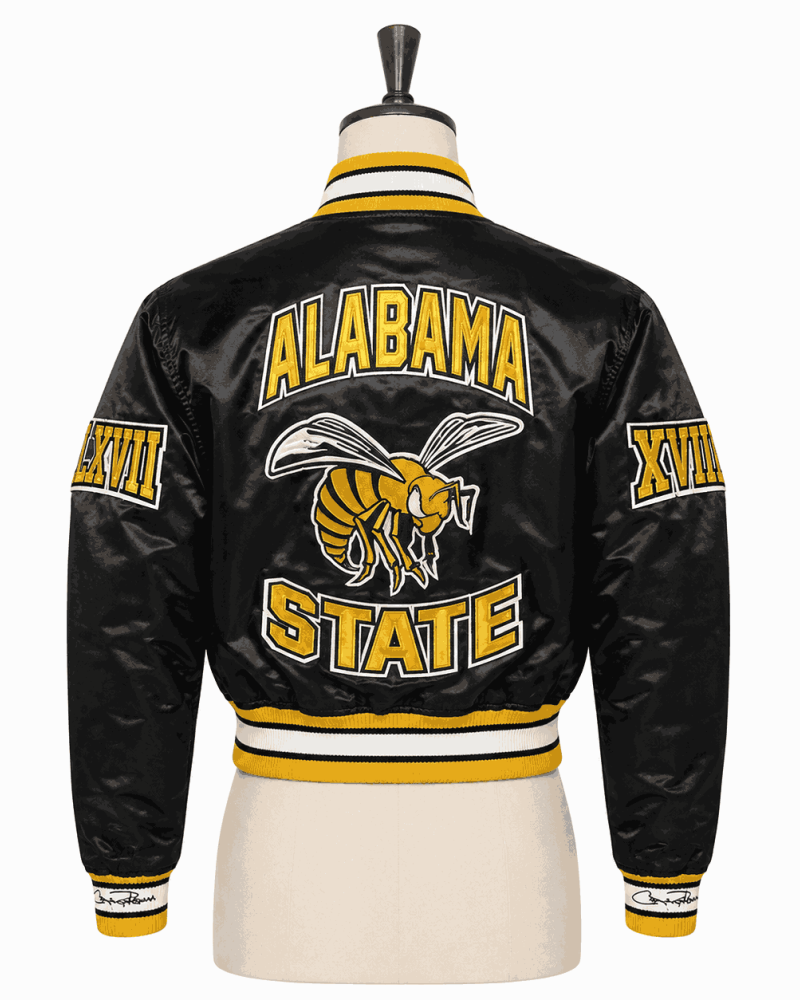 Women's Alabama State University Style Satin Jacket