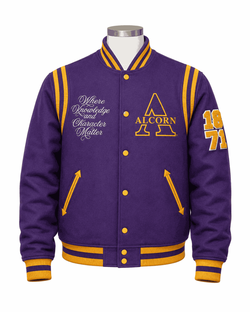 Women's Alcorn State University Style Varsity Wool Jacket