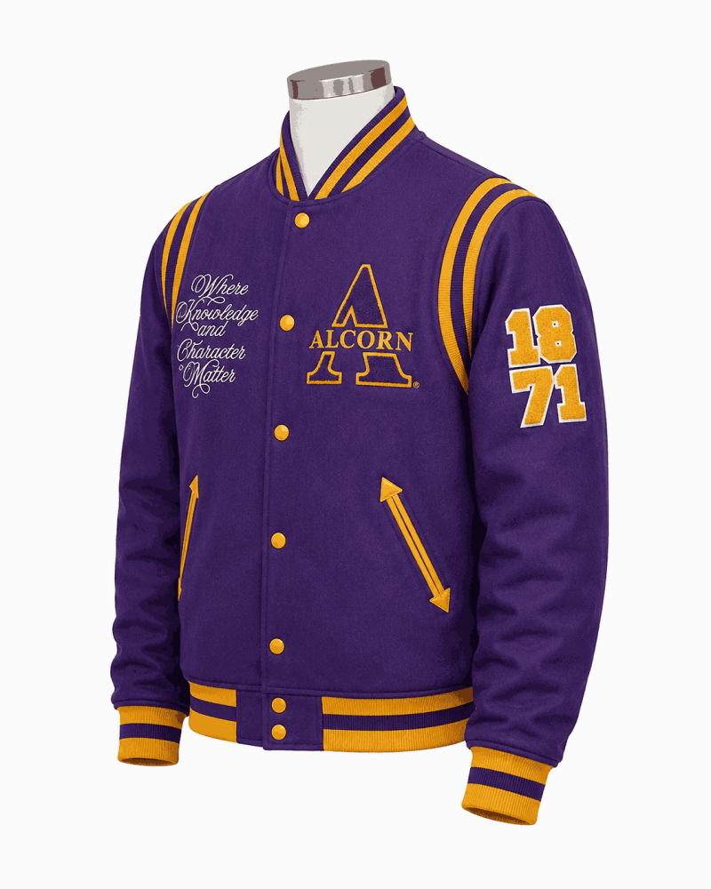 Women's Alcorn State University Style Varsity Wool Jacket