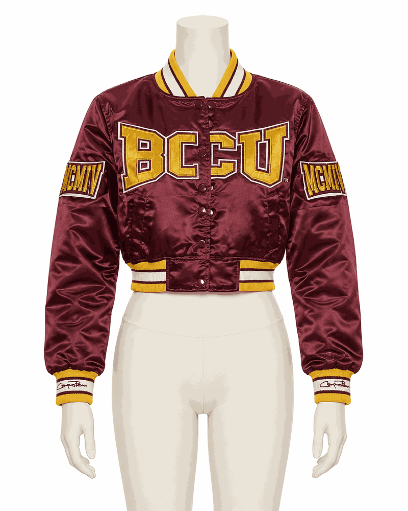 Women's Bethune Cookman University Style Satin Jacket