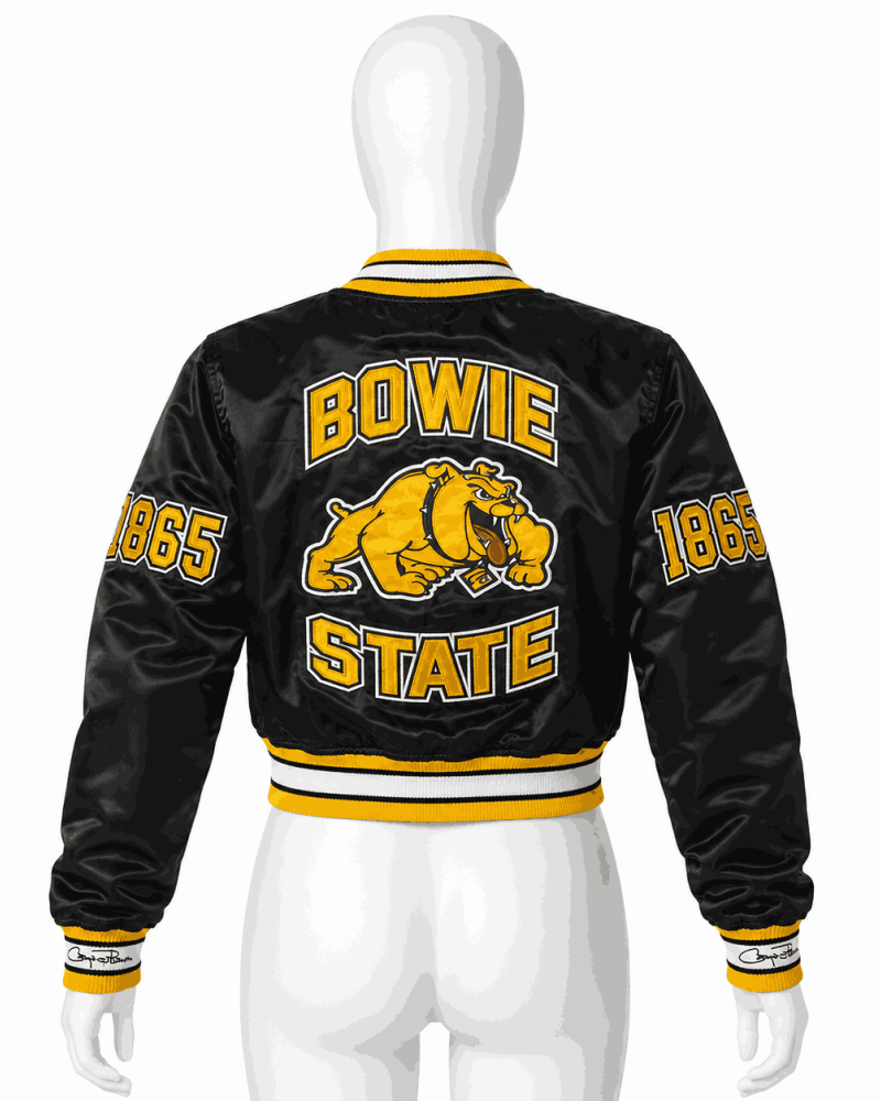 Women's Bowie State University Style Satin Jacket