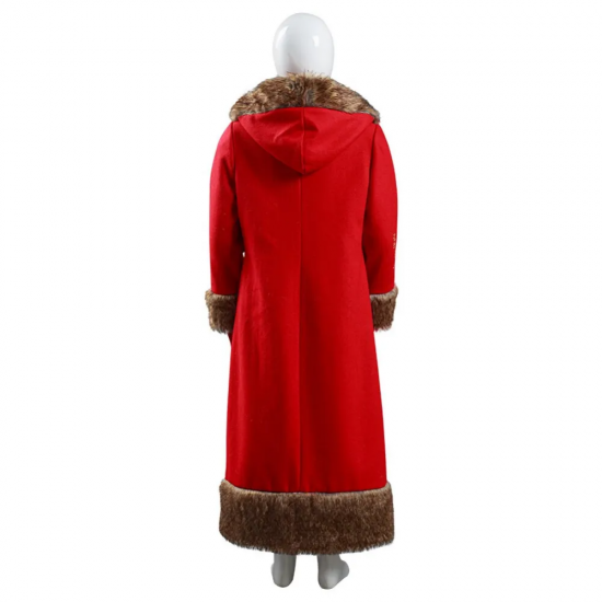 Women Christmas Movie Santa Claus Cosplay Costume Outfit Red Coat