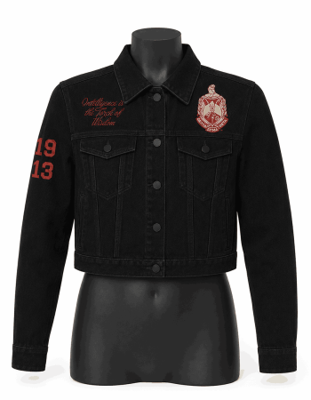 Women's Delta Style Cropped Denim Jacket