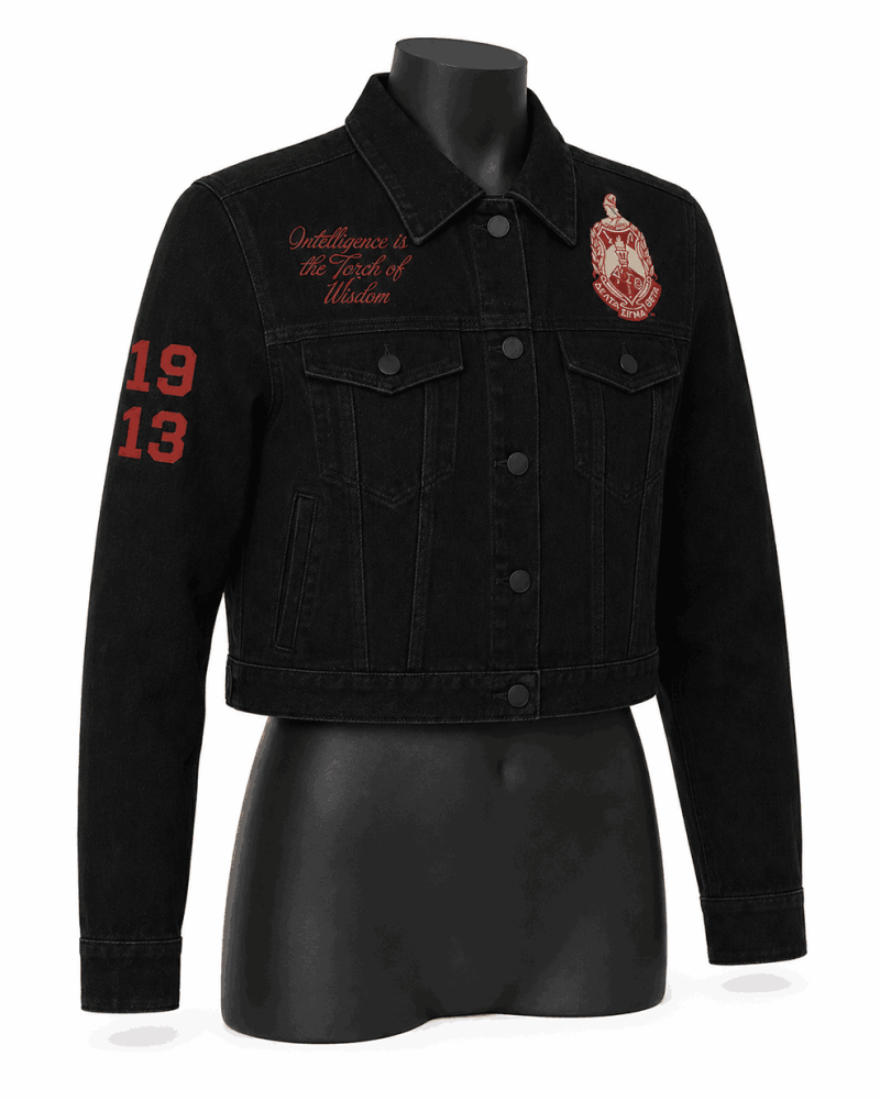 Women's Delta Style Cropped Denim Jacket