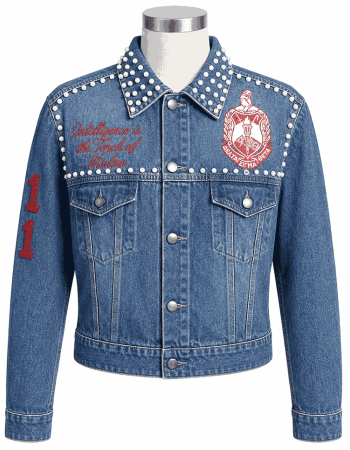 Women's Delta Pearl Cropped Denim Jacket