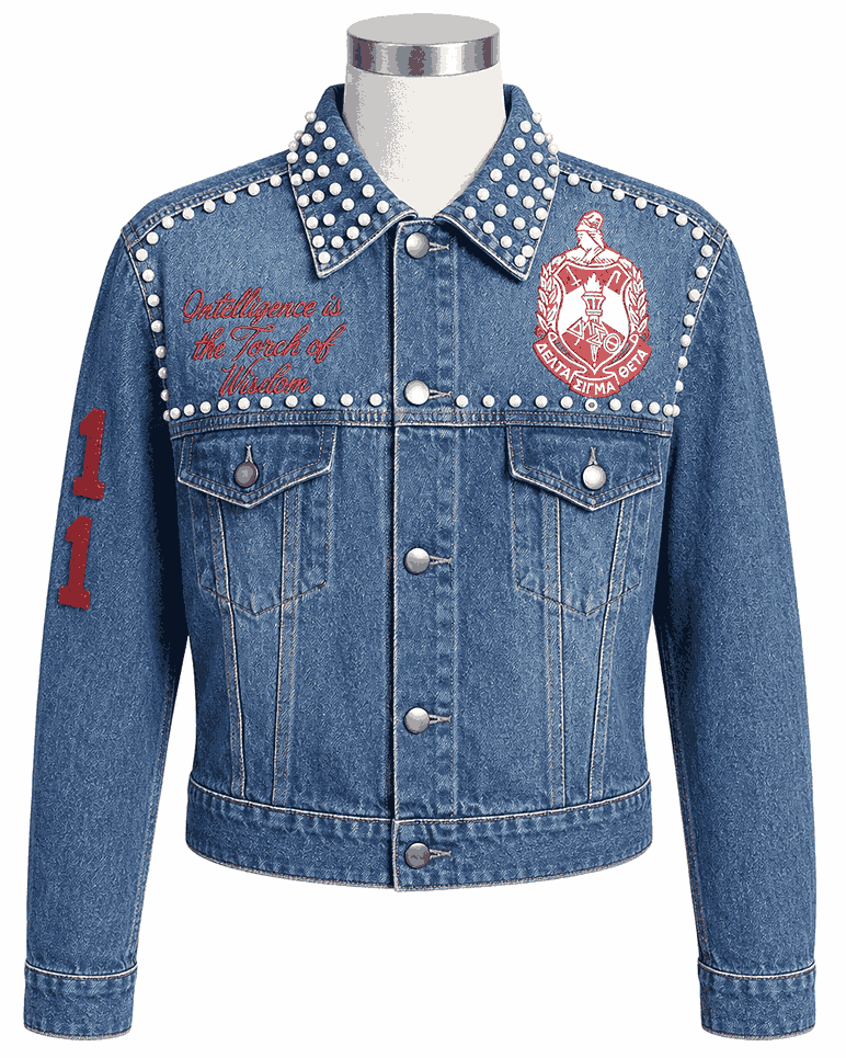 Women's Delta Pearl Cropped Denim Jacket