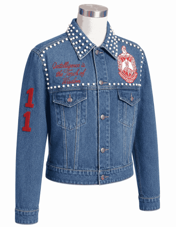 Women's Delta Pearl Cropped Denim Jacket