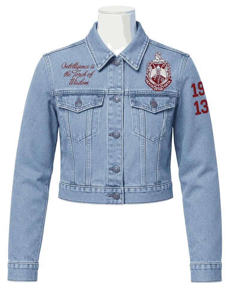 Women's Delta Vintage Style Cropped Denim Jacket