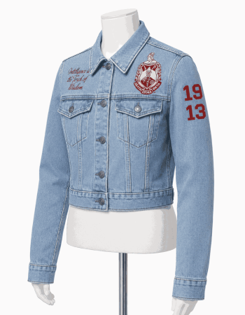 Women's Delta Vintage Style Cropped Denim Jacket