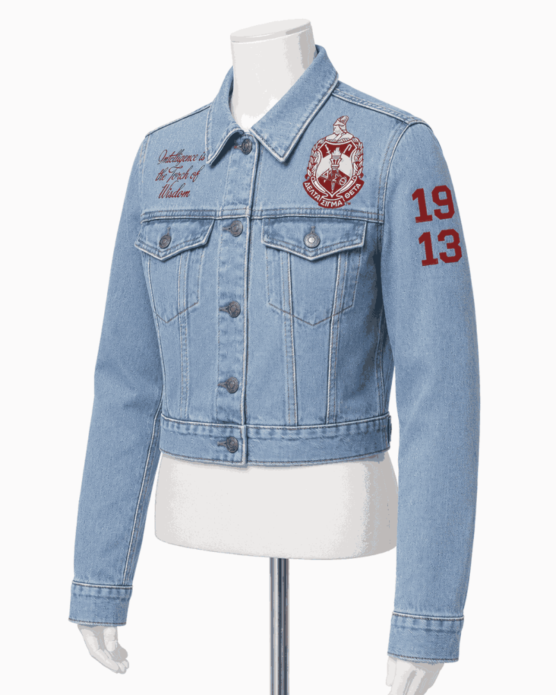 Women's Delta Vintage Style Cropped Denim Jacket