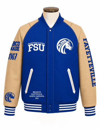 Women's Fayetteville State University Style Varsity Jacket
