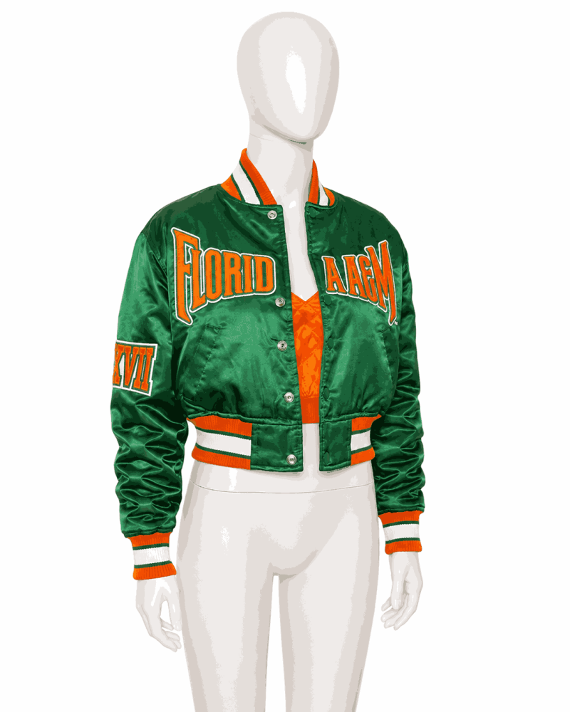 Women's Florida A&M University Style Satin Jacket