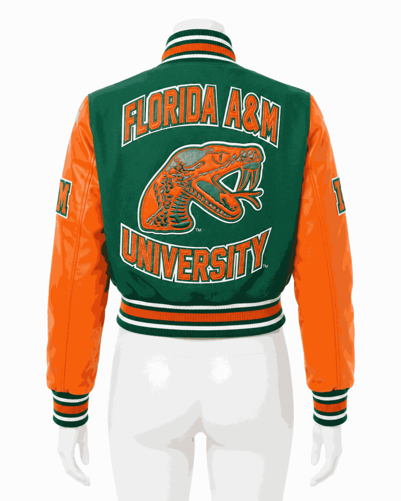 Women's Florida A&M University Style Varsity Jacket