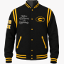 Women's Grambling State Style Black Varsity Jacket